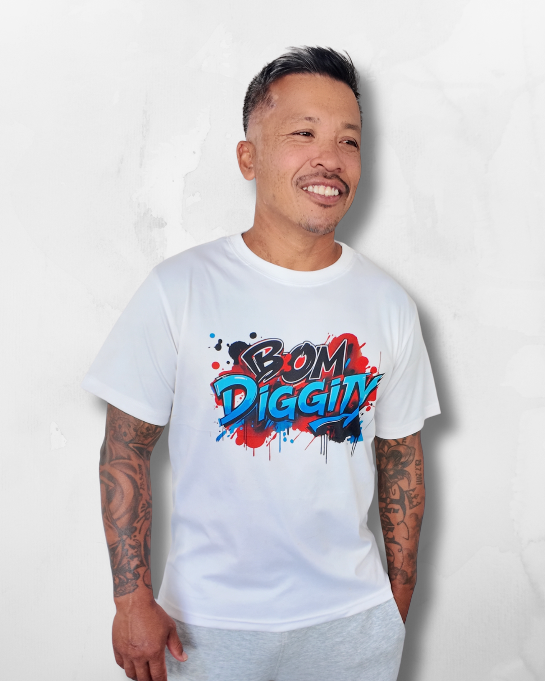 Bom Diggity Graffiti Print Shirt (UNISEX)