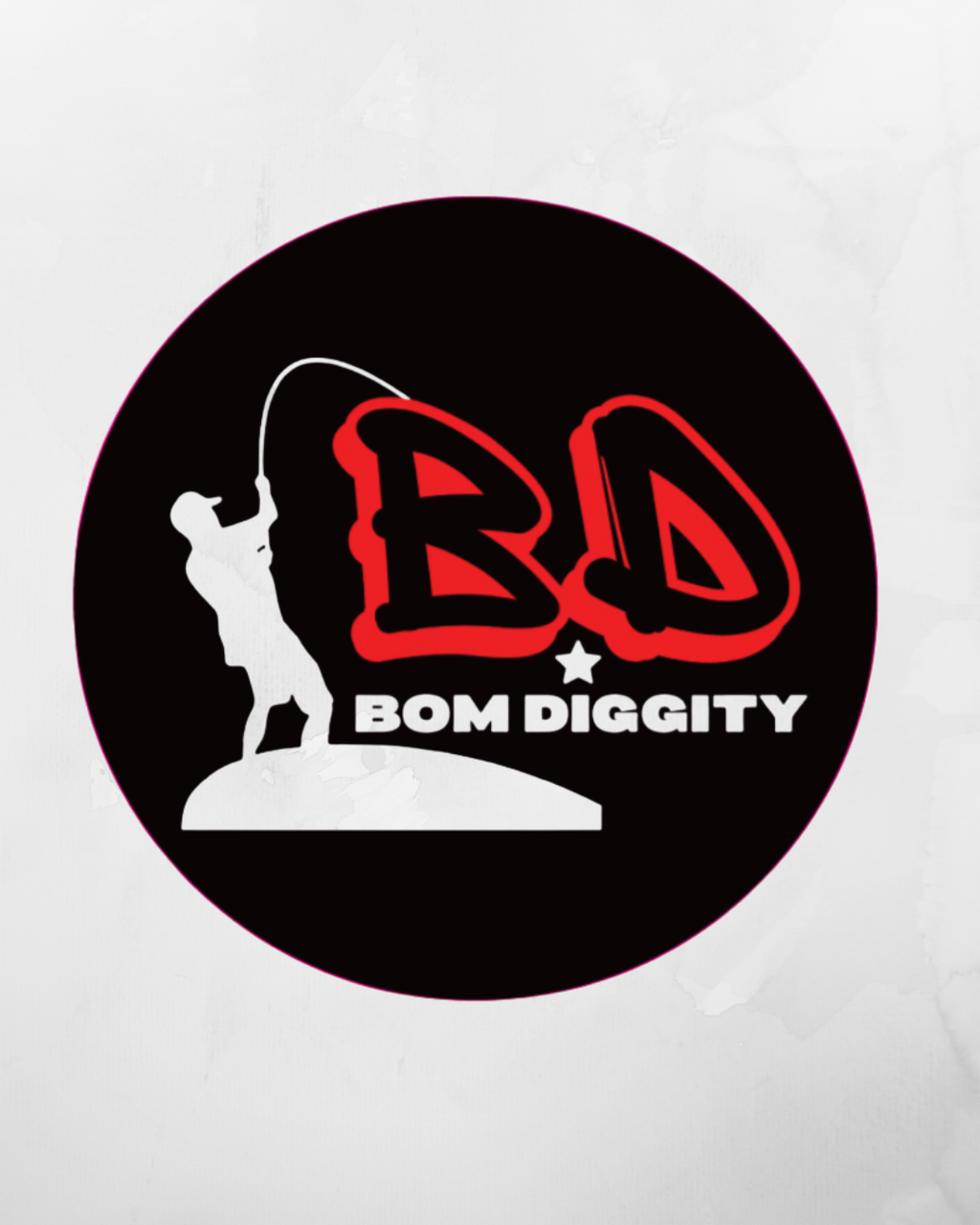 Round Bom Diggity Bumper Sticker