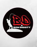 Round Bom Diggity Bumper Sticker